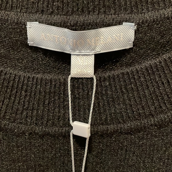 ANTONIO MELANI Black Cashmere Sweater Size Large & X-Large, NWT - Picture 9 of 16